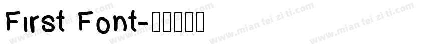First Font字体转换